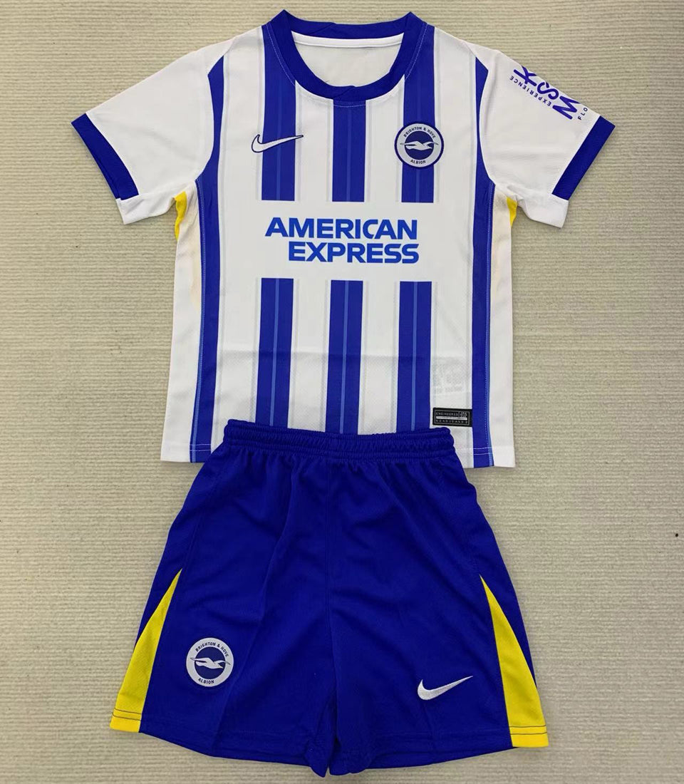 Camiseta de manga corta local del Brighton 2024/25 para niños