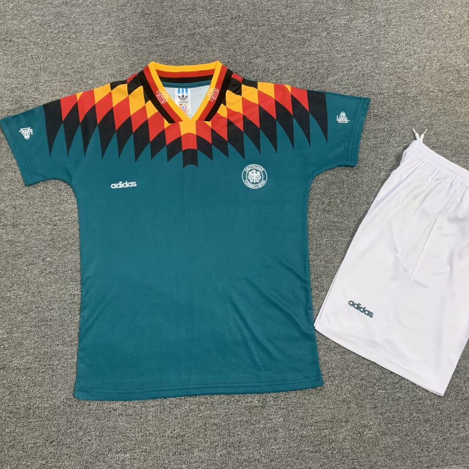 Camiseta retro de la selección nacional infantil visitante de Alemania de 1994