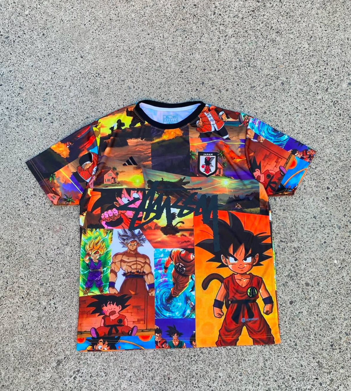 Maillot édition spéciale Japon X Dragon Ball X Stussy 2025