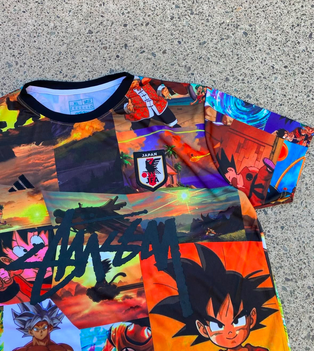 Maillot édition spéciale Japon X Dragon Ball X Stussy 2025