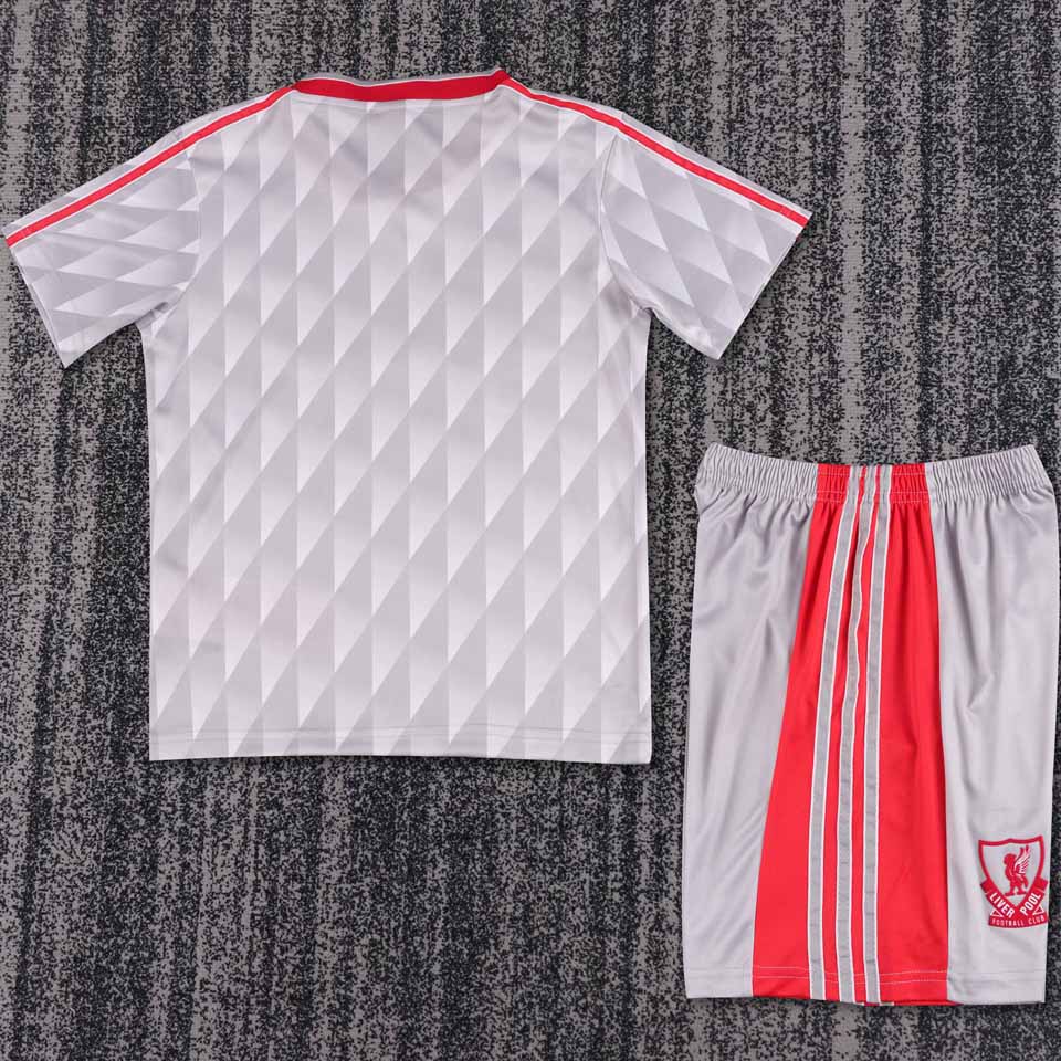 Maillot rétro à manches courtes pour enfant Liverpool 1989/91