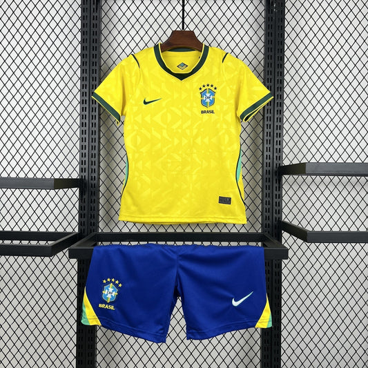2026 Brazil Home World Cup Kit Kids Size
